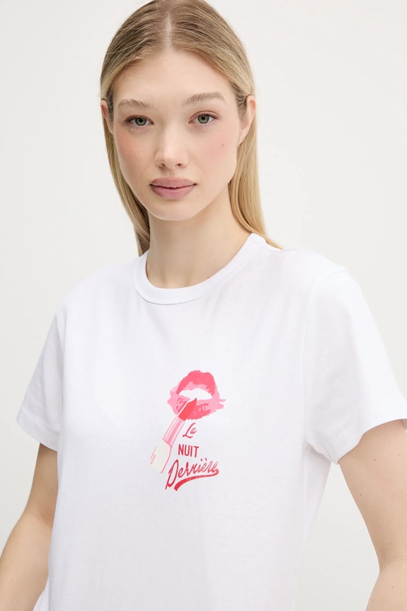 HUGO tricou din bumbac Destrel_2 alb 50544897