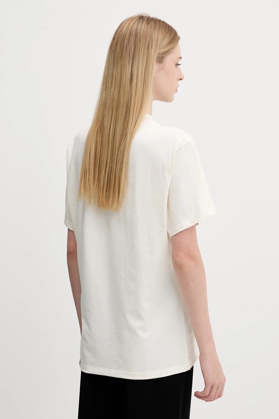 Oblečenie Bavlnené tričko HUGO Vintage Tee_19 50550901 béžová