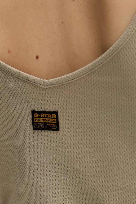 G-Star top bawełniany D26226.D275 zielony