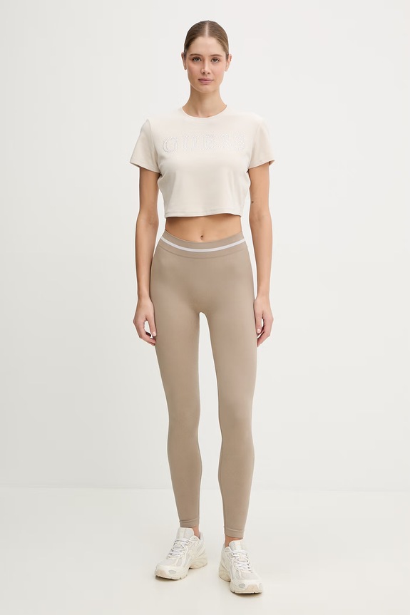 Παιδικό μπλουζάκι Guess COUTURE V3BI01.K0232 μπεζ SS26