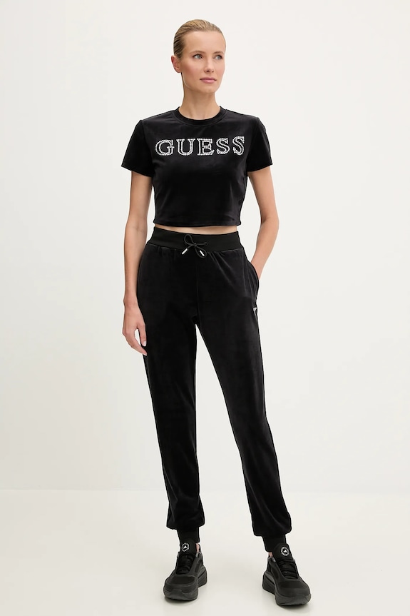 Guess t-shirt dziecięcy COUTURE V3BI01.K0232 czarny SS26