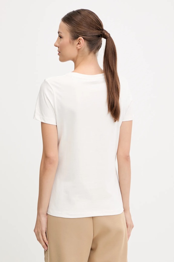 Odzież Guess t-shirt bawełniany GLORIA V5YI03.I3Z14 beżowy