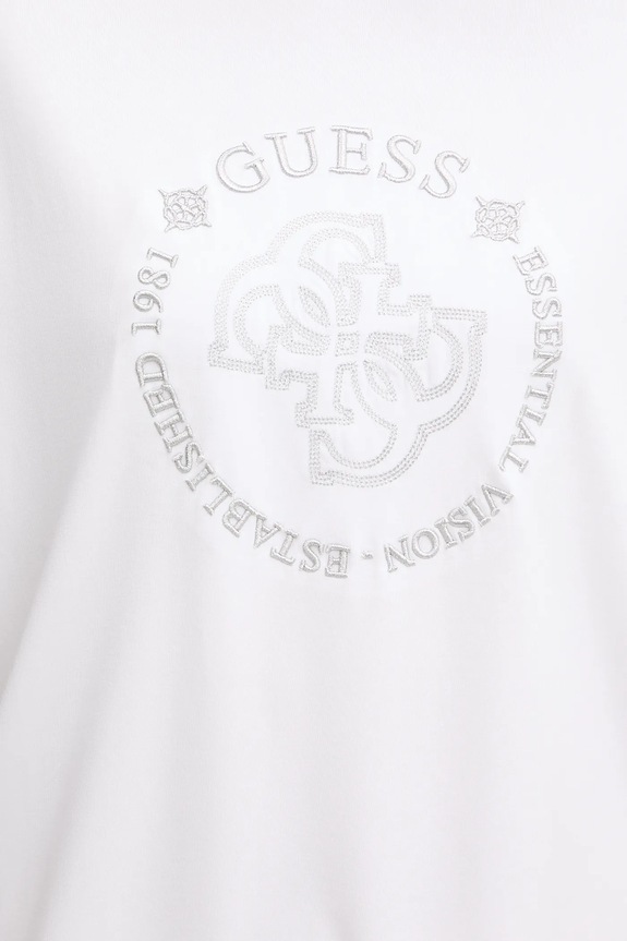Μπλουζάκι Guess CARLA V5YI05.KCOA2 λευκό
