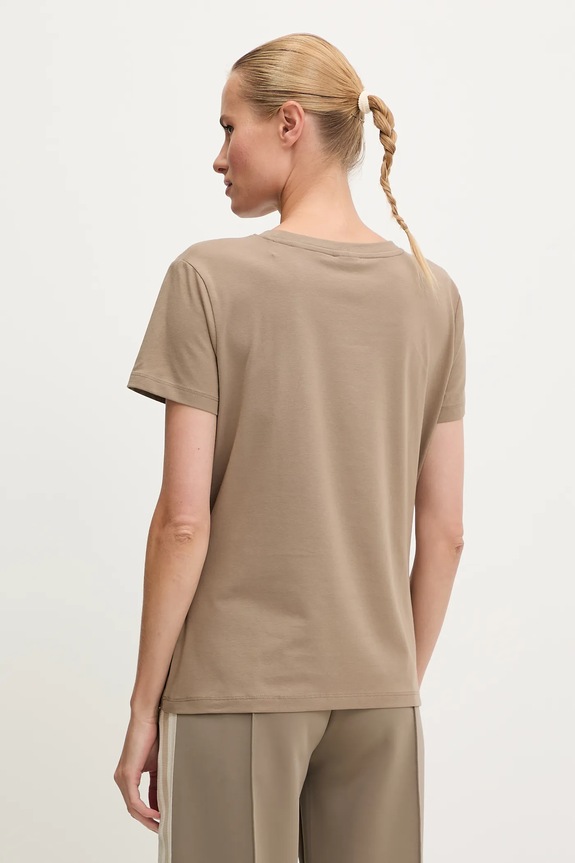 Odzież Guess t-shirt bawełniany INGRID V5YI08.J1314 beżowy