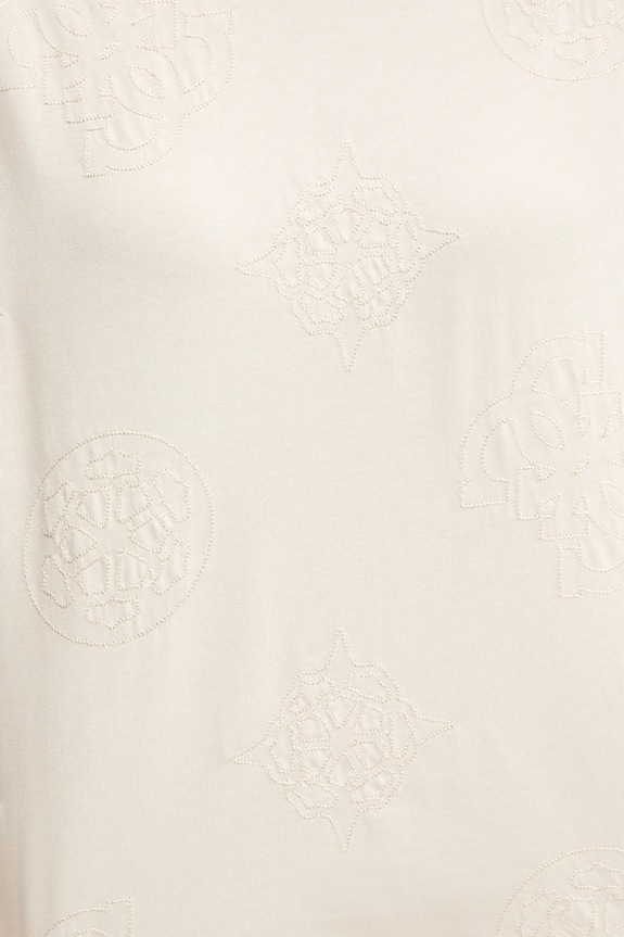 Guess t-shirt bawełniany PEONY V5YI10.I3Z14 beżowy