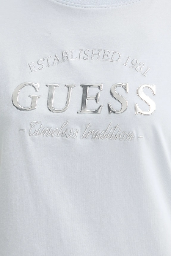 Guess pamut póló NINA V5YI12.J1314 kék