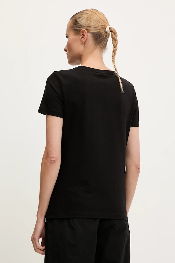 Odzież Guess t-shirt bawełniany NINA V5YI12.J1314 czarny