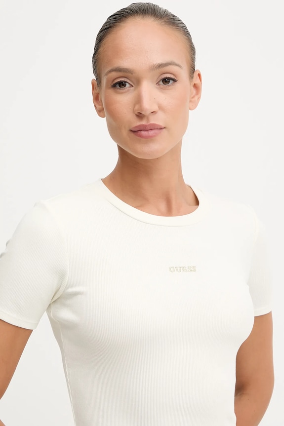 Guess t-shirt CARLA beżowy V5YP08.K8RT2