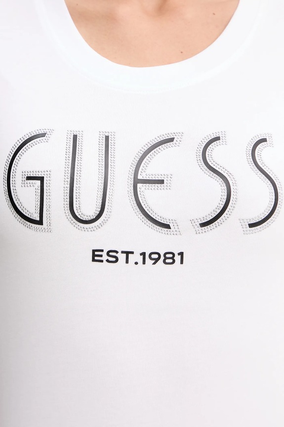 Kratka majica Guess W5YI05.J1314 bela