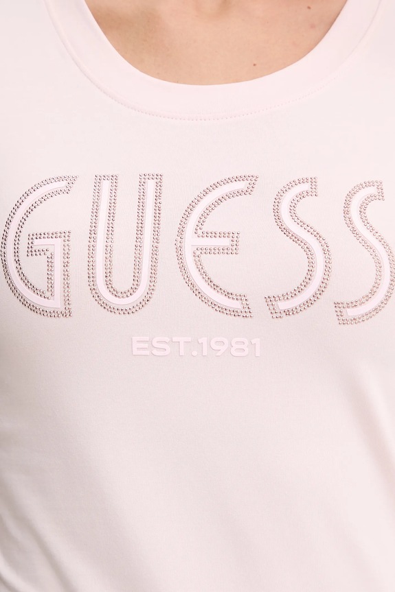 Μπλουζάκι Guess W5YI05.J1314 ροζ