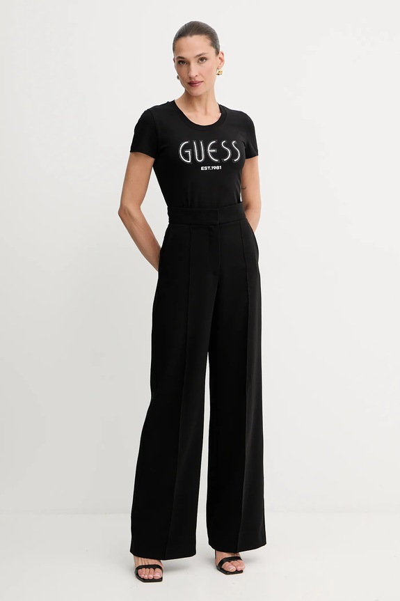 Μπλουζάκι Guess W5YI05.J1314 μαύρο AW25