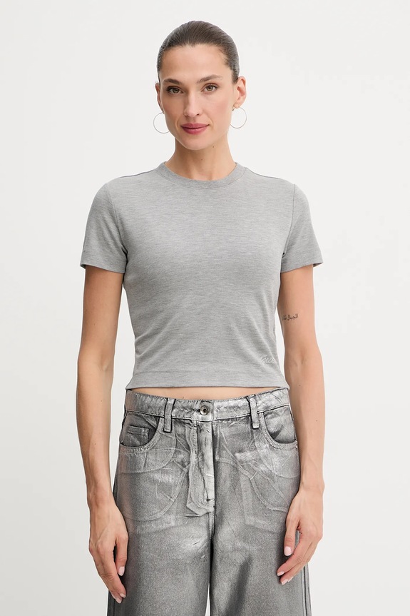 Μπλουζάκι Guess slim γκρί W5YI06.KCYV2