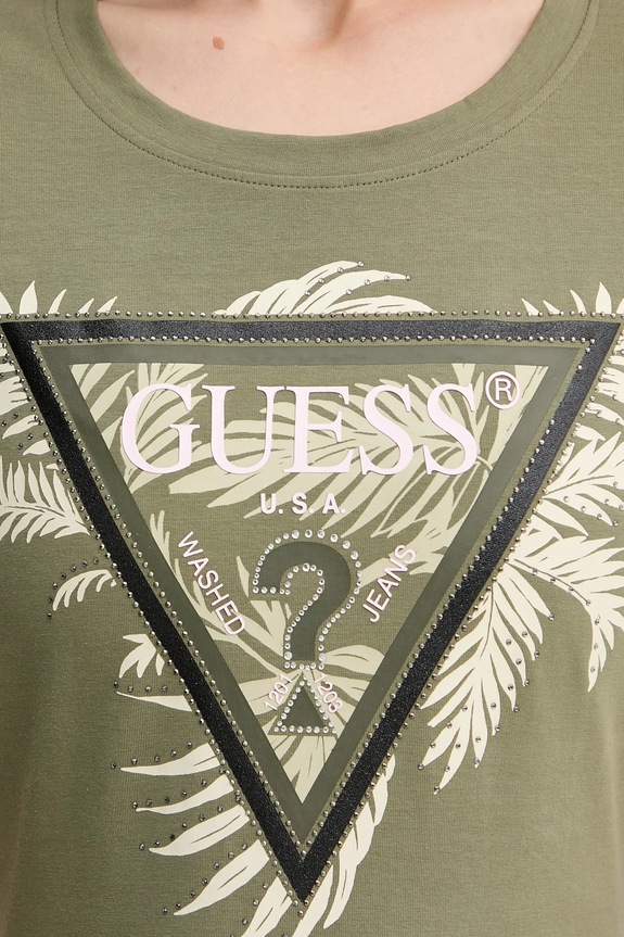 Guess t-shirt W5YI13.J1314 zöld