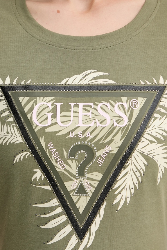 Guess t-shirt W5YI13.J1314 zöld