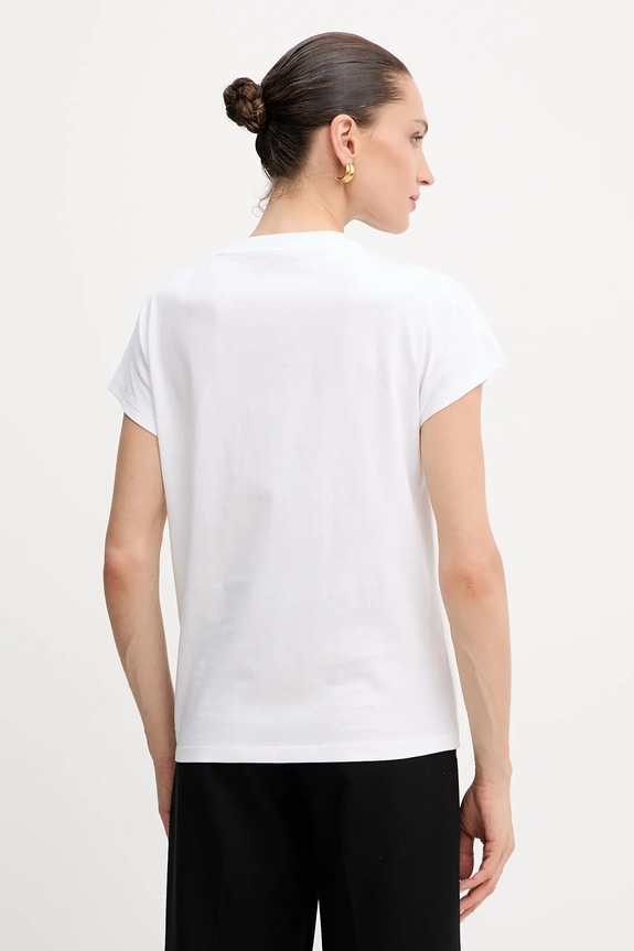 Ρούχα Βαμβακερό μπλουζάκι Guess 4G W5YI14.I3Z14 λευκό