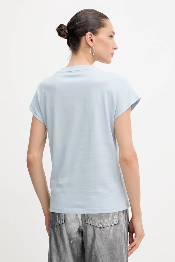 Odzież Guess t-shirt bawełniany 4G W5YI14.I3Z14 fioletowy