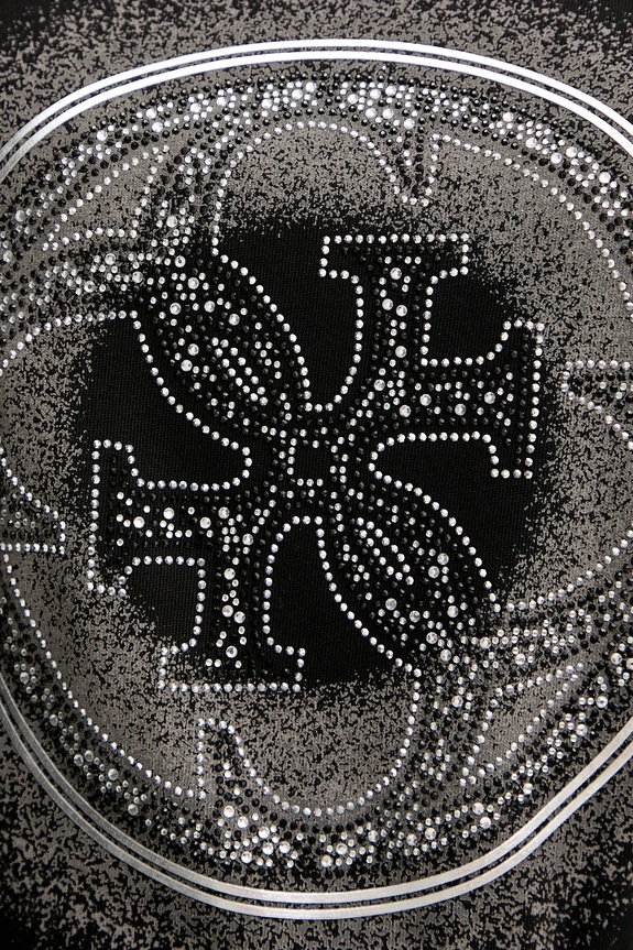 Βαμβακερό μπλουζάκι Guess 4G W5YI14.I3Z14 μαύρο