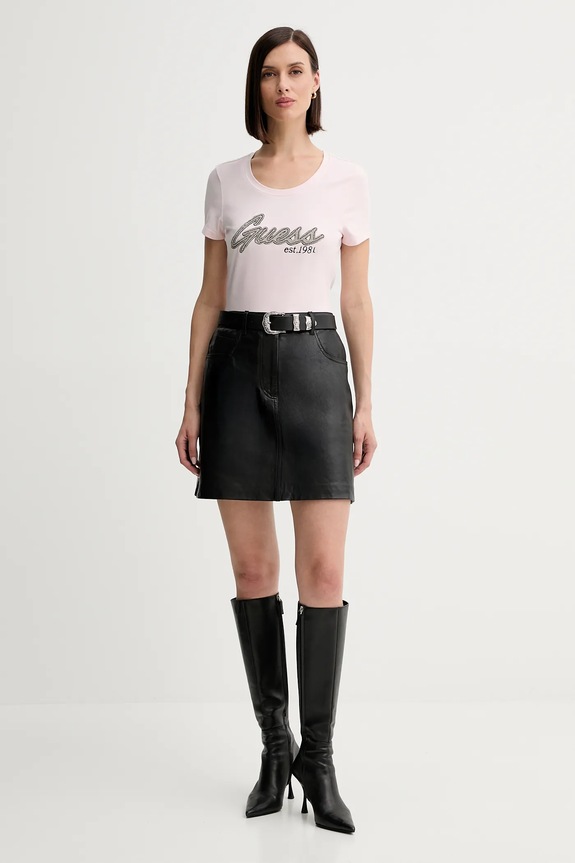 Tričko Guess W5YI16.J1314 ružová AW25