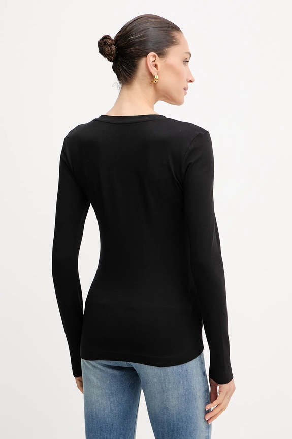 Ρούχα Μακρυμάνικο Guess W5YI26.J1314 μαύρο