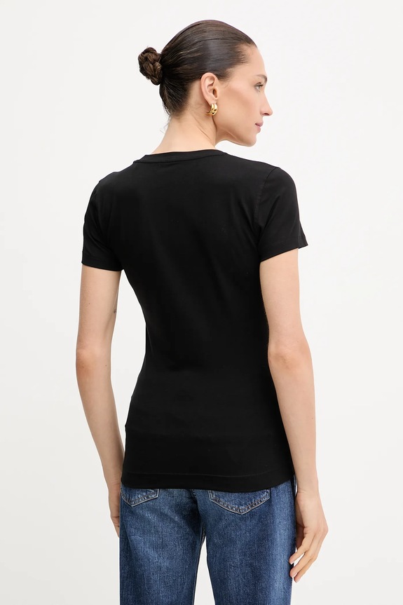 Ρούχα Μπλουζάκι Guess ANIMALIER W5YI27.J1314 μαύρο