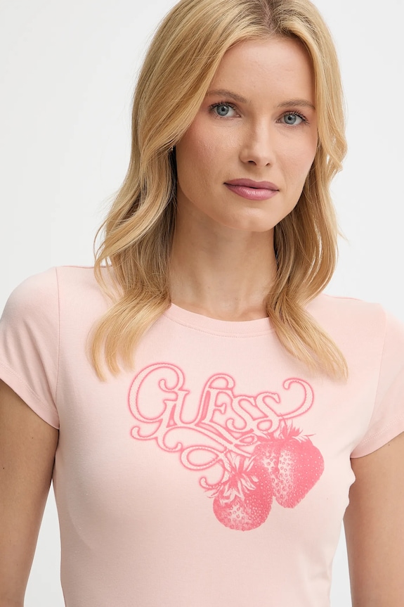 Guess t-shirt rózsaszín W5YI29.K49A1