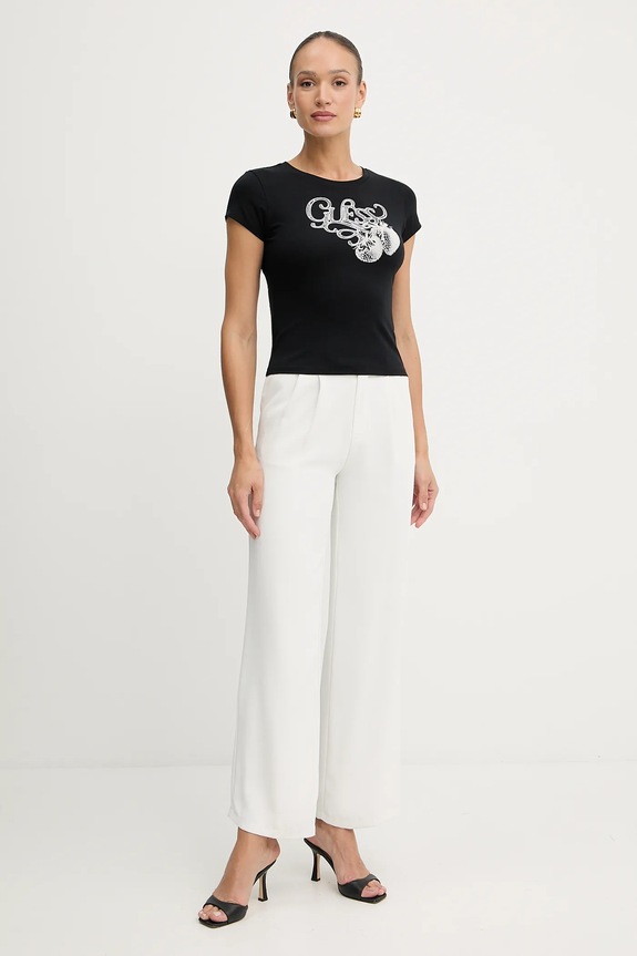 Μπλουζάκι Guess W5YI29.K49A1 μαύρο AW25