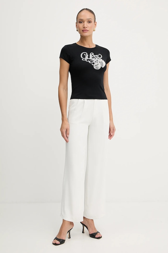 Μπλουζάκι Guess W5YI29.K49A1 μαύρο AW25
