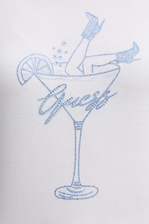 Guess tricou din bumbac TINI W5YI31.K9RM1 alb