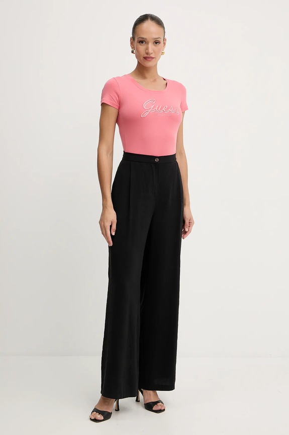 Guess tricou W5YI46.J1314 portocaliu AW25