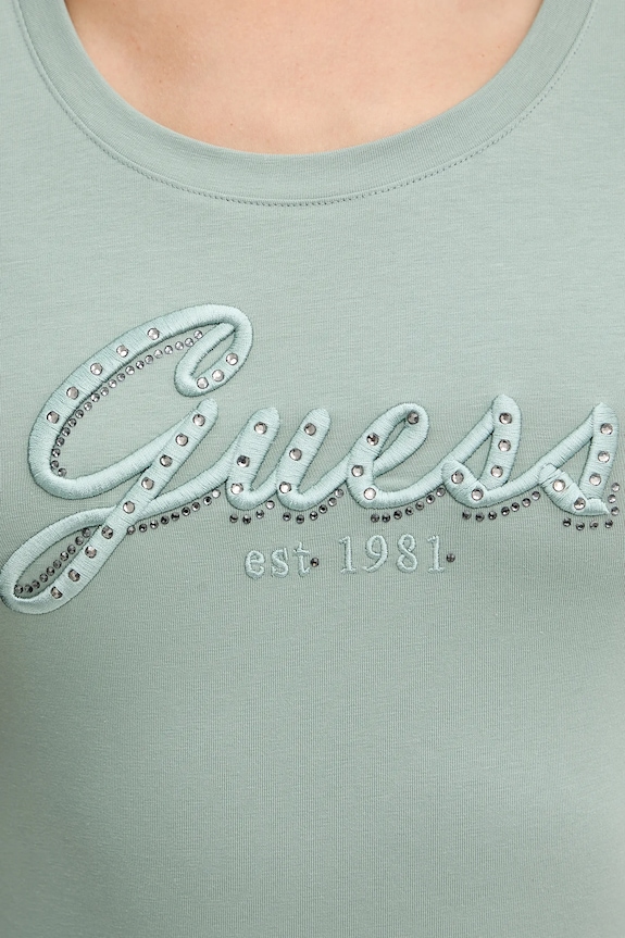 Majica kratkih rukava Guess W5YI46.J1314 zelena