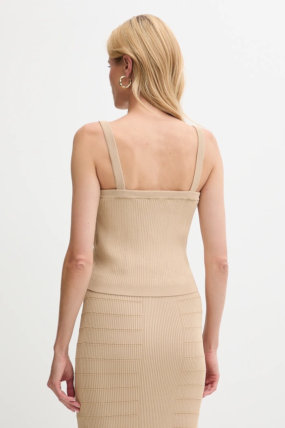 Odzież Guess top EMMIE W5YR10.Z0130 beżowy