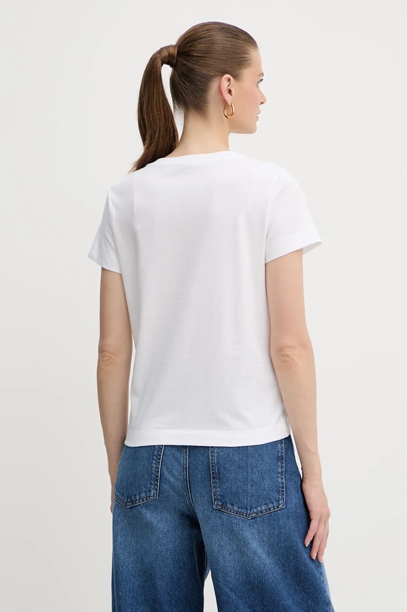 Odzież Pinko t-shirt bawełniany 100373.A2RE biały
