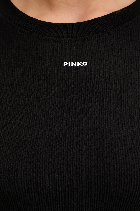 Pinko t-shirt bawełniany 100373.A2RE czarny