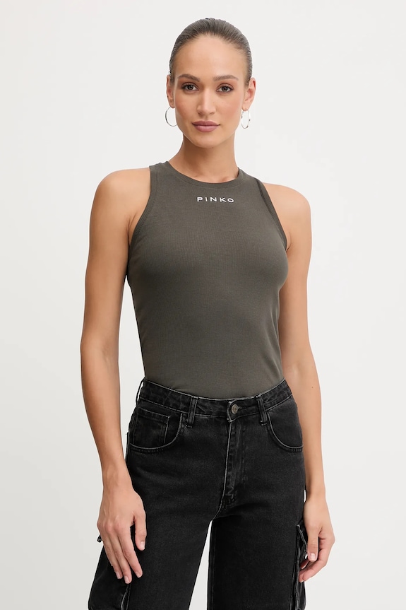 Pinko top aplikacja zielony 100822.A2RC