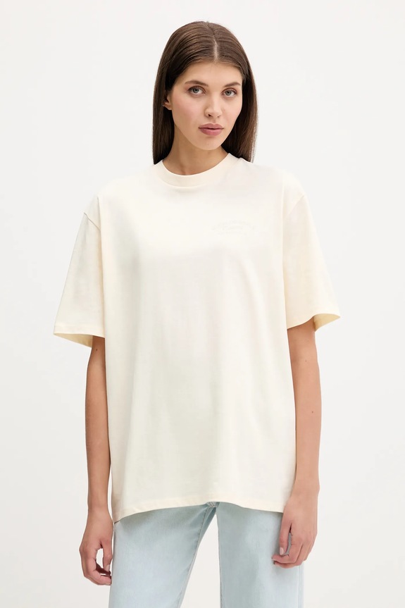Guess Originals t-shirt bawełniany nadruk beżowy M5YI54.K8FQ4