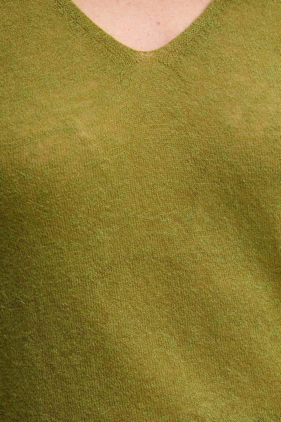 United Colors of Benetton top z wełną 109PDH01F zielony