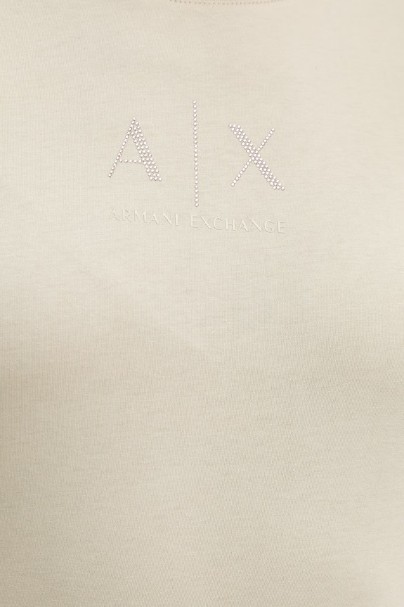 Armani Exchange tricou din bumbac XW001459.AF10356 bej