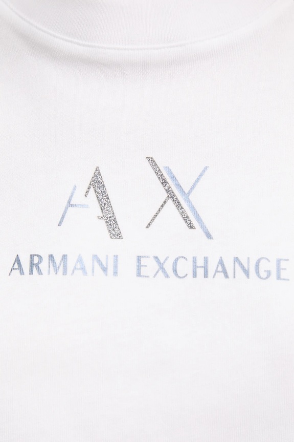 Хлопковая футболка Armani Exchange белый XW001345.AF16356