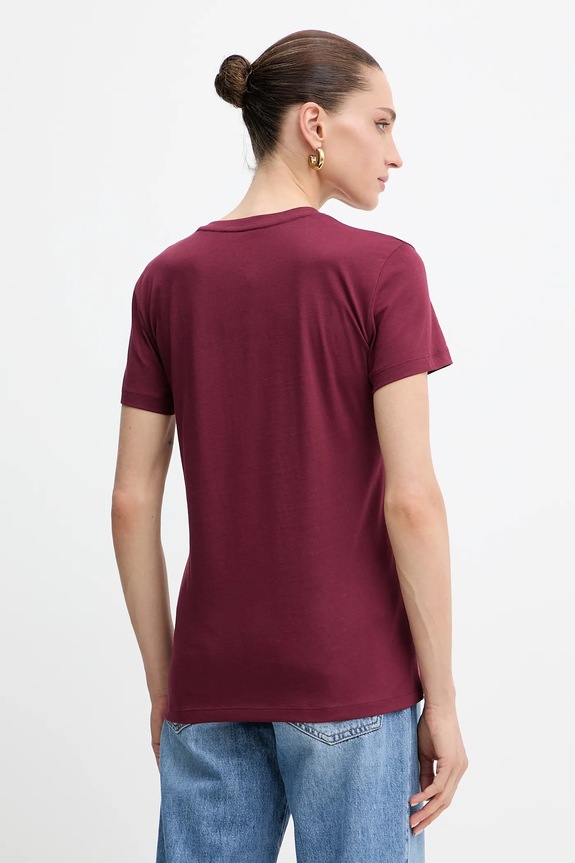 Oblečenie Bavlnené tričko Armani Exchange XW001358.AF10356 burgundské