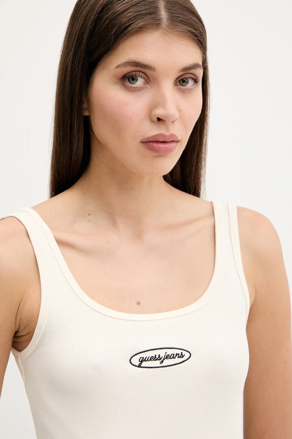 Top Guess Jeans béžová W5YP35.KA0H1