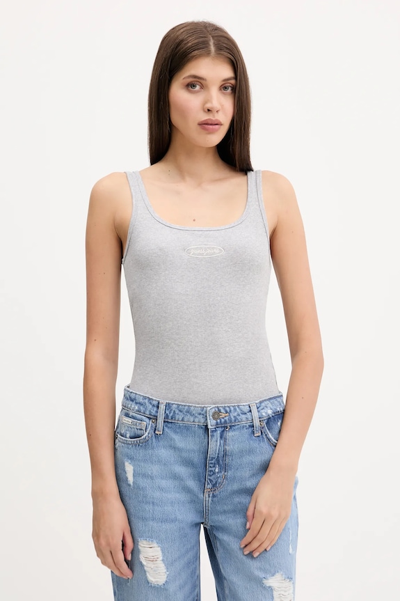 Guess Jeans top imprimeu gri W5YP35.KA0H1