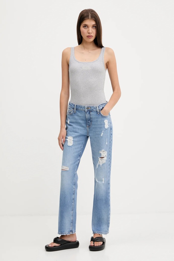 Guess Jeans top W5YP35.KA0H1 gri AW25
