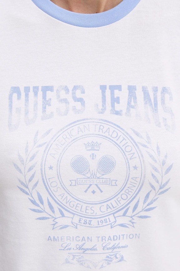 Guess Jeans tricou W5YI03.J1314 alb