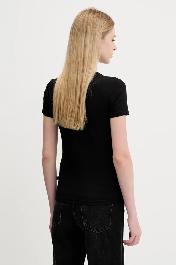 Oblečenie Tričko Guess Jeans W5YI04.J1314 čierna