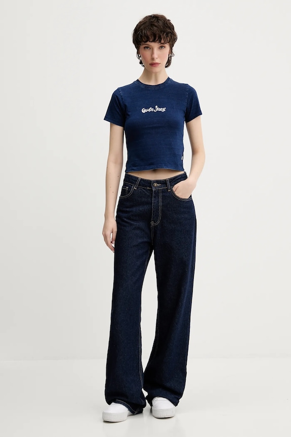 Tričko Guess Jeans W5YI20.KCTL1 tmavomodrá AW25