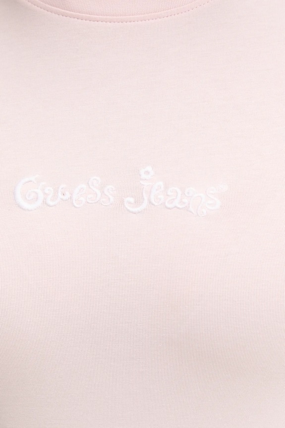 Guess Jeans t-shirt W5YI24.J1314 różowy