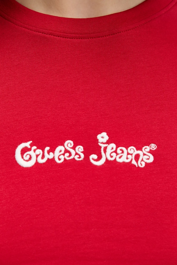 Tričko Guess Jeans W5YI24.J1314 červená