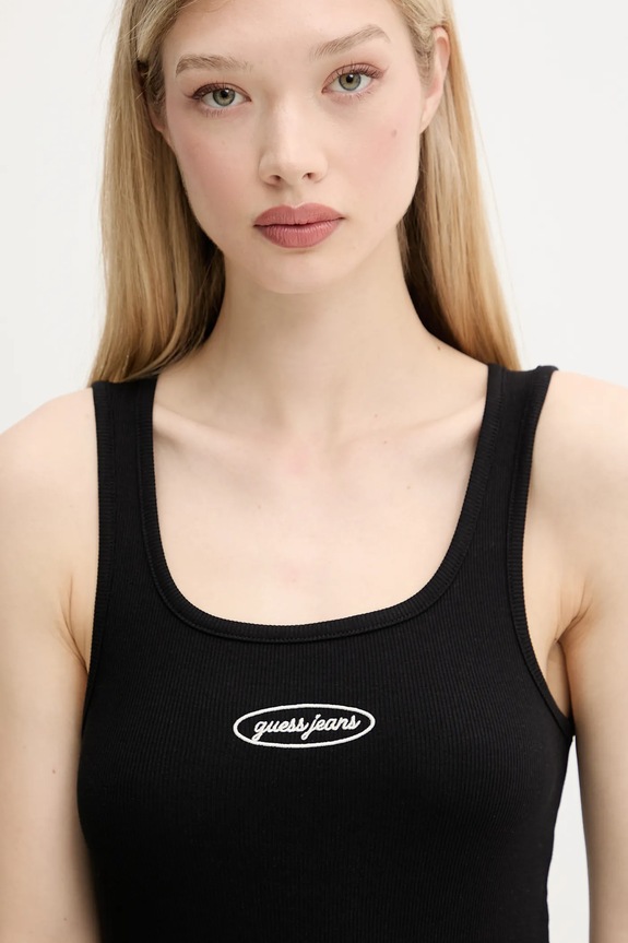 Φόρεμα Guess Jeans μαύρο W5YK0I.KA0H1