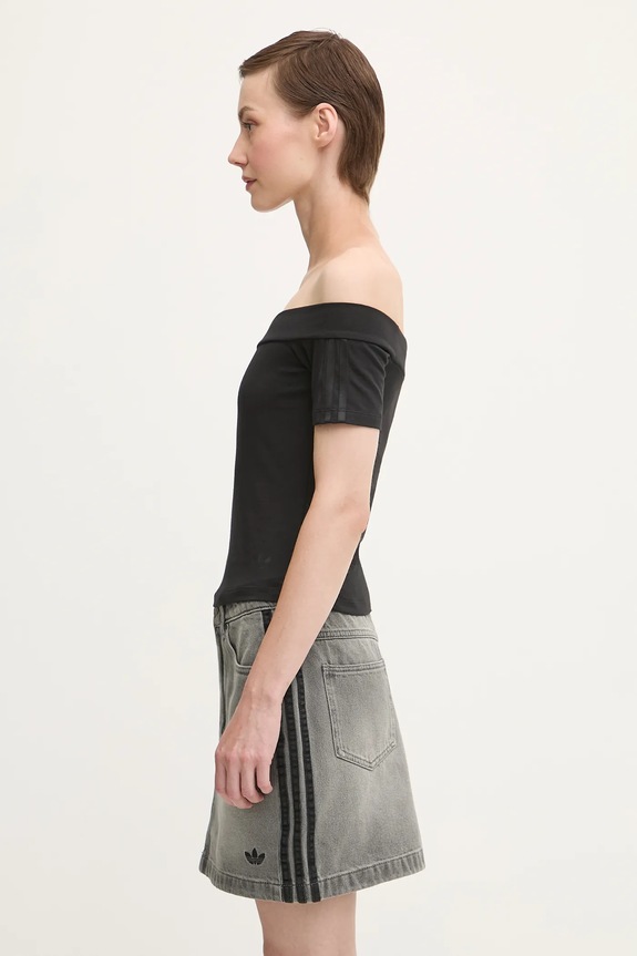 adidas Originals t-shirt Bandeau SS JV9742 black AW25