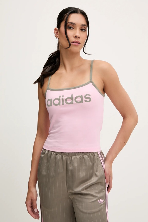 Top adidas Originals Tank με ελαστάν ροζ KD2292